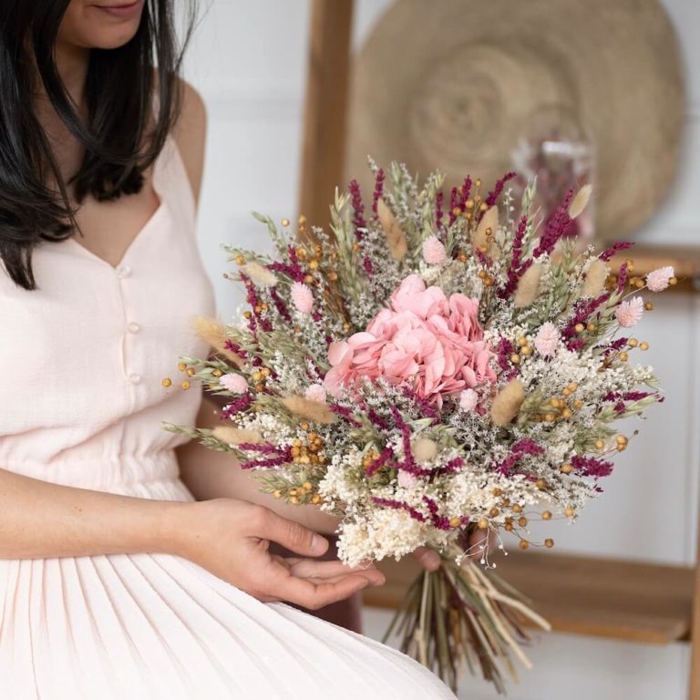flowrette fleurs sechees bouquet idee cadeau maman