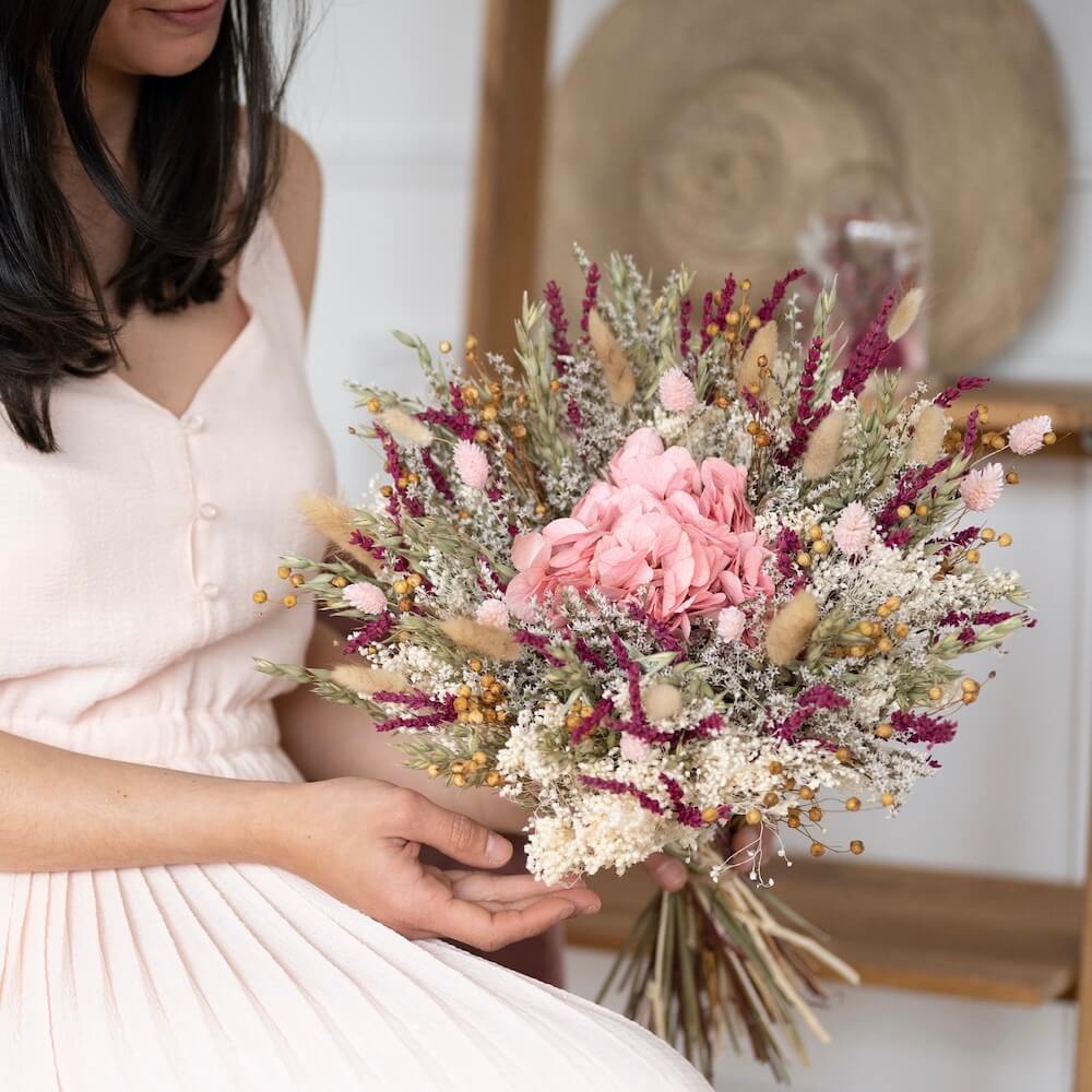 flowrette fleurs sechees bouquet idee cadeau maman