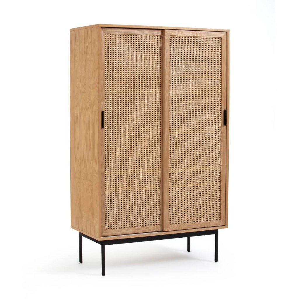 armoire cannage chene