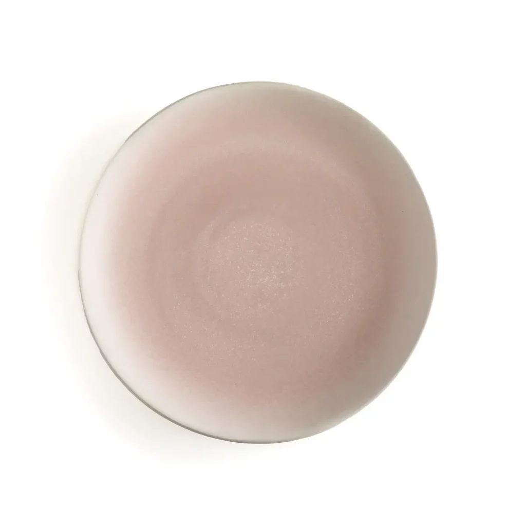 assiettes gres rose