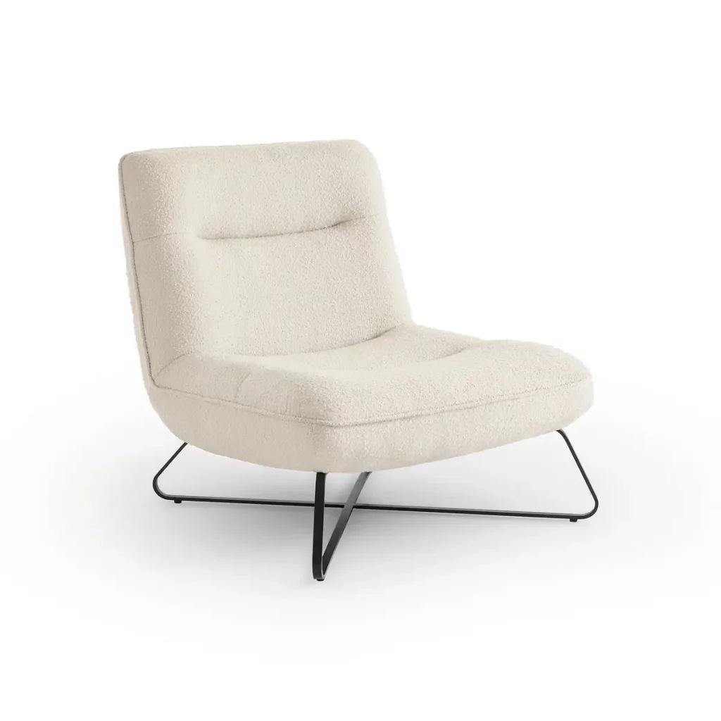 fauteuil vintage bouclette