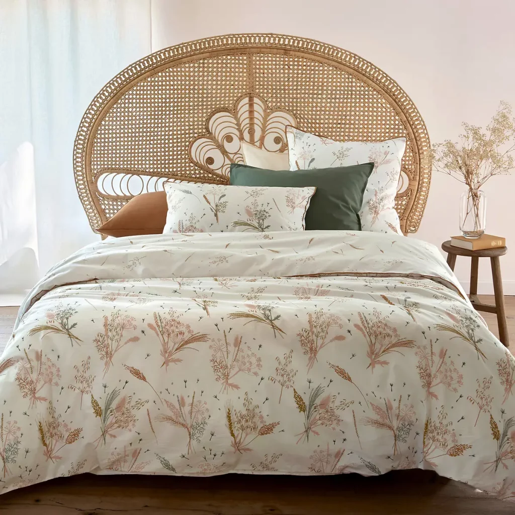 housse couette fleurs