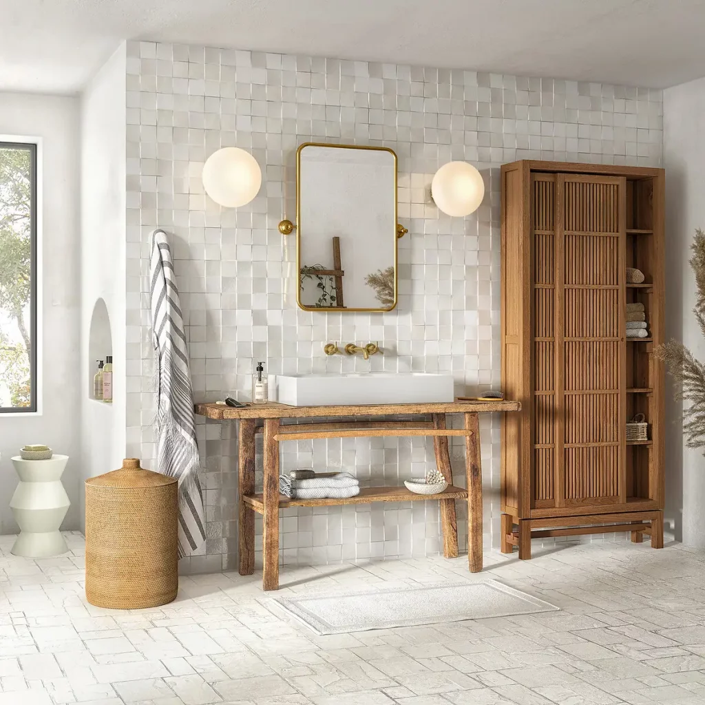 inspiration salle bain nature intemporelle