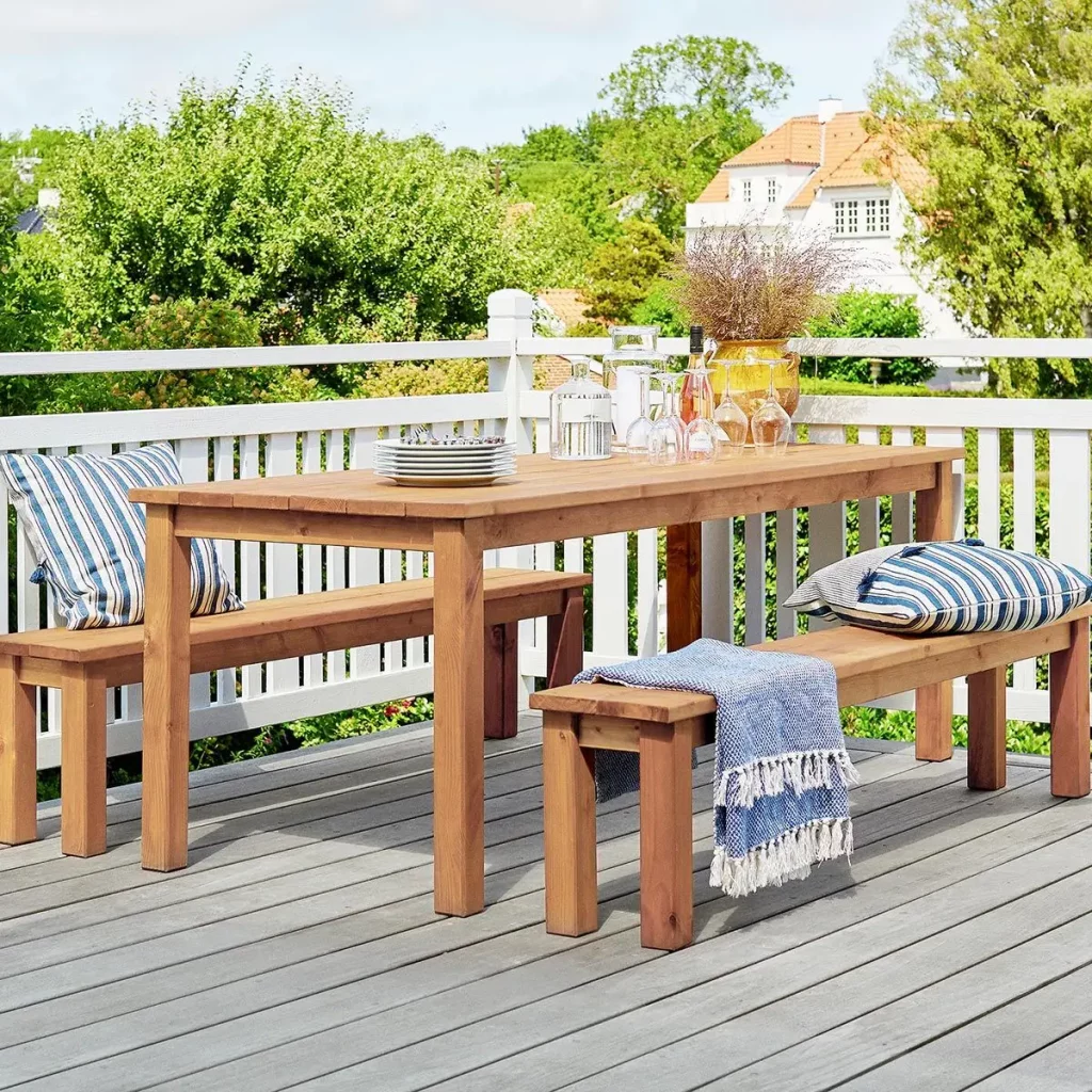 ensemble table chaises jardin la redoute