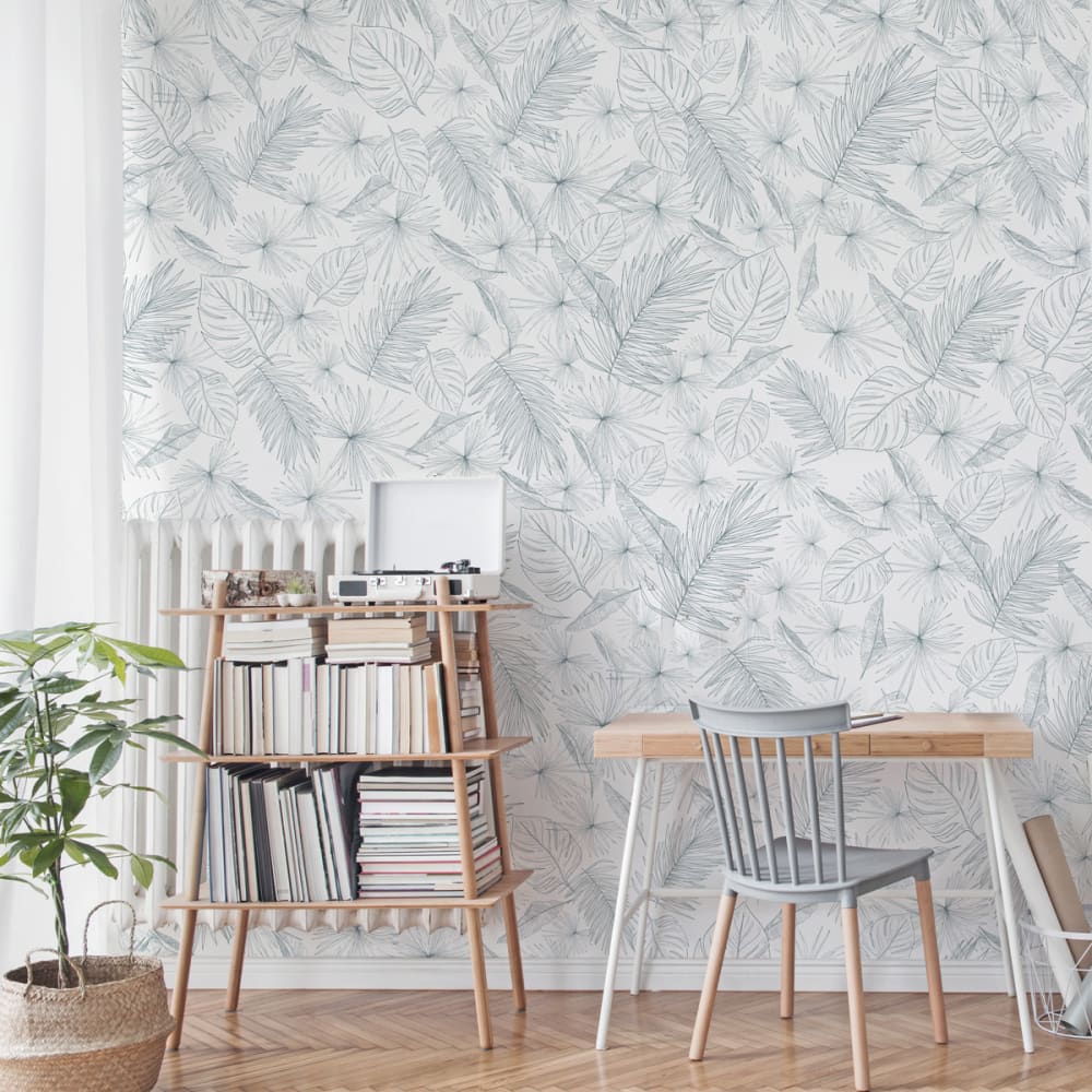 papier peint feuillage panoramique intisse