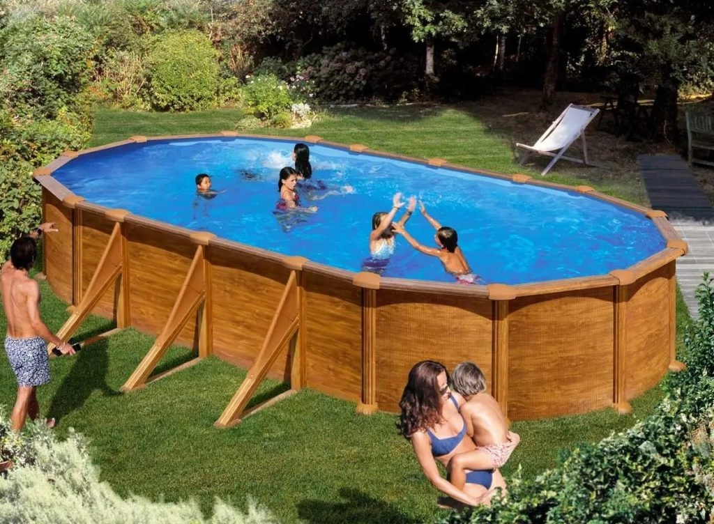 piscine hors sol rectangulaire acier bois copie