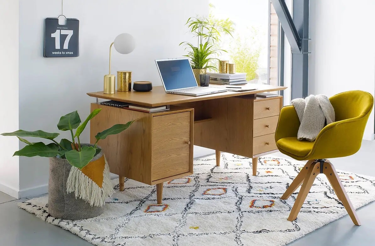 Un bureau en bois design - Blog déco