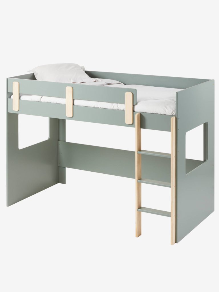 lit mezzanine mi hauteur enfant ligne everest