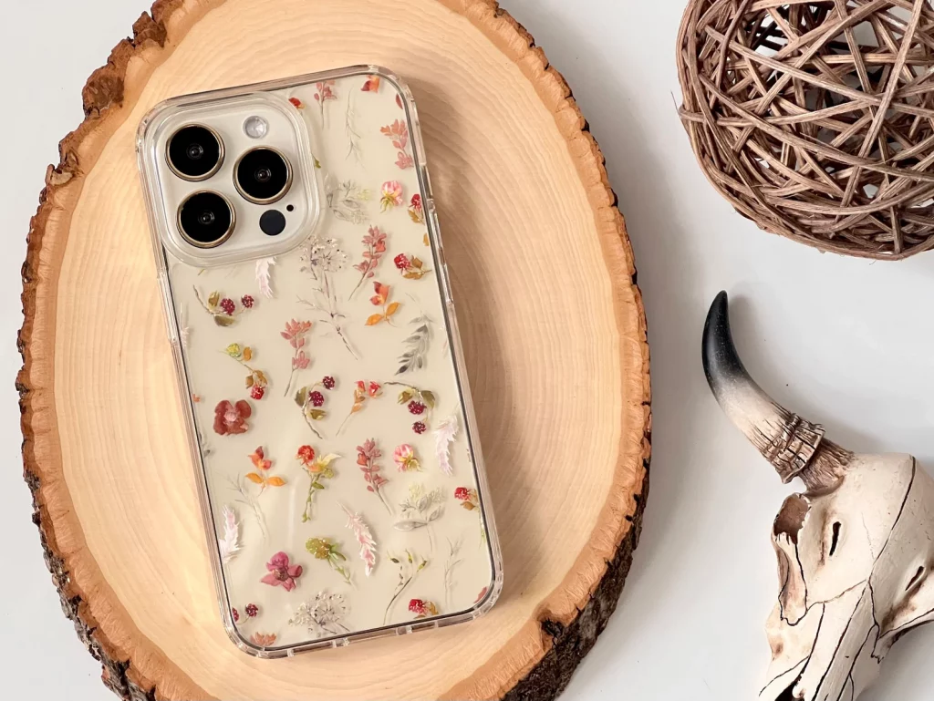 coque iphone fleurs sechees