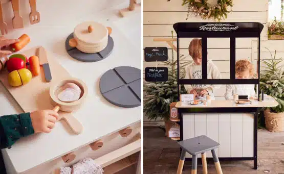 jouet imitation bois marchande dinette menage