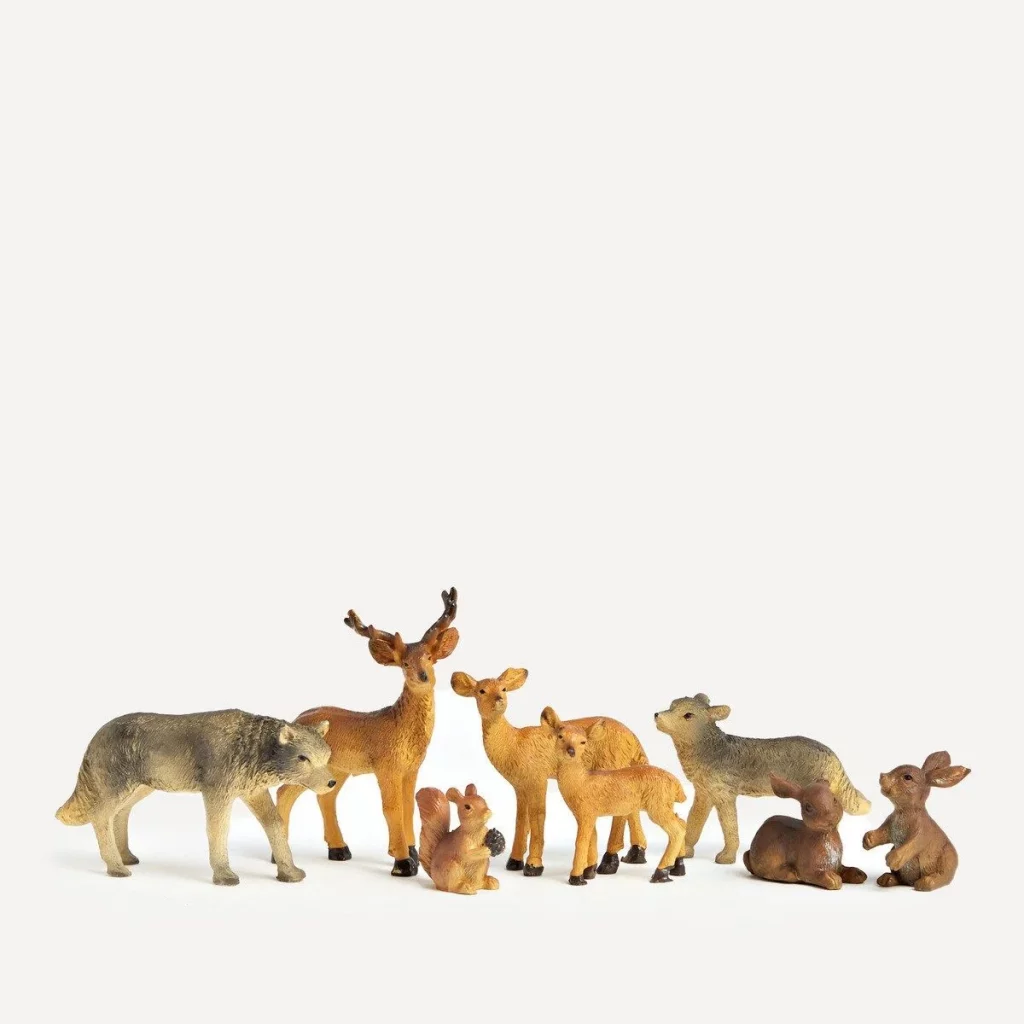 animaux deco creche deco table noel