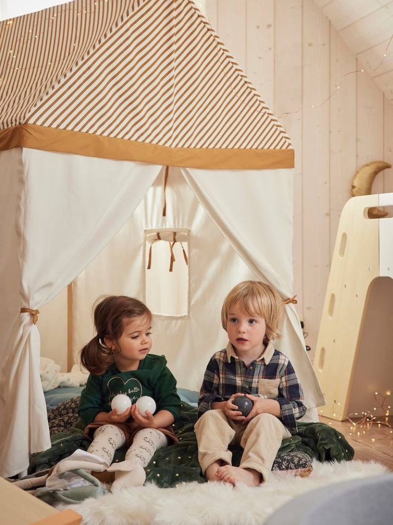 cabane maison en tissu