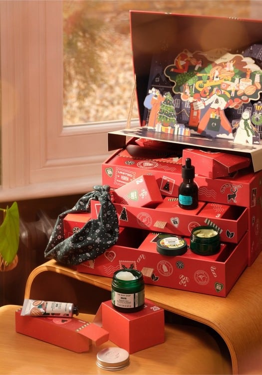 calendrier avent beaute bodyshop boite aux merveilles