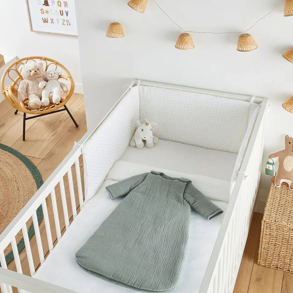 gigoteuse gaze coton manches cadeau naissance