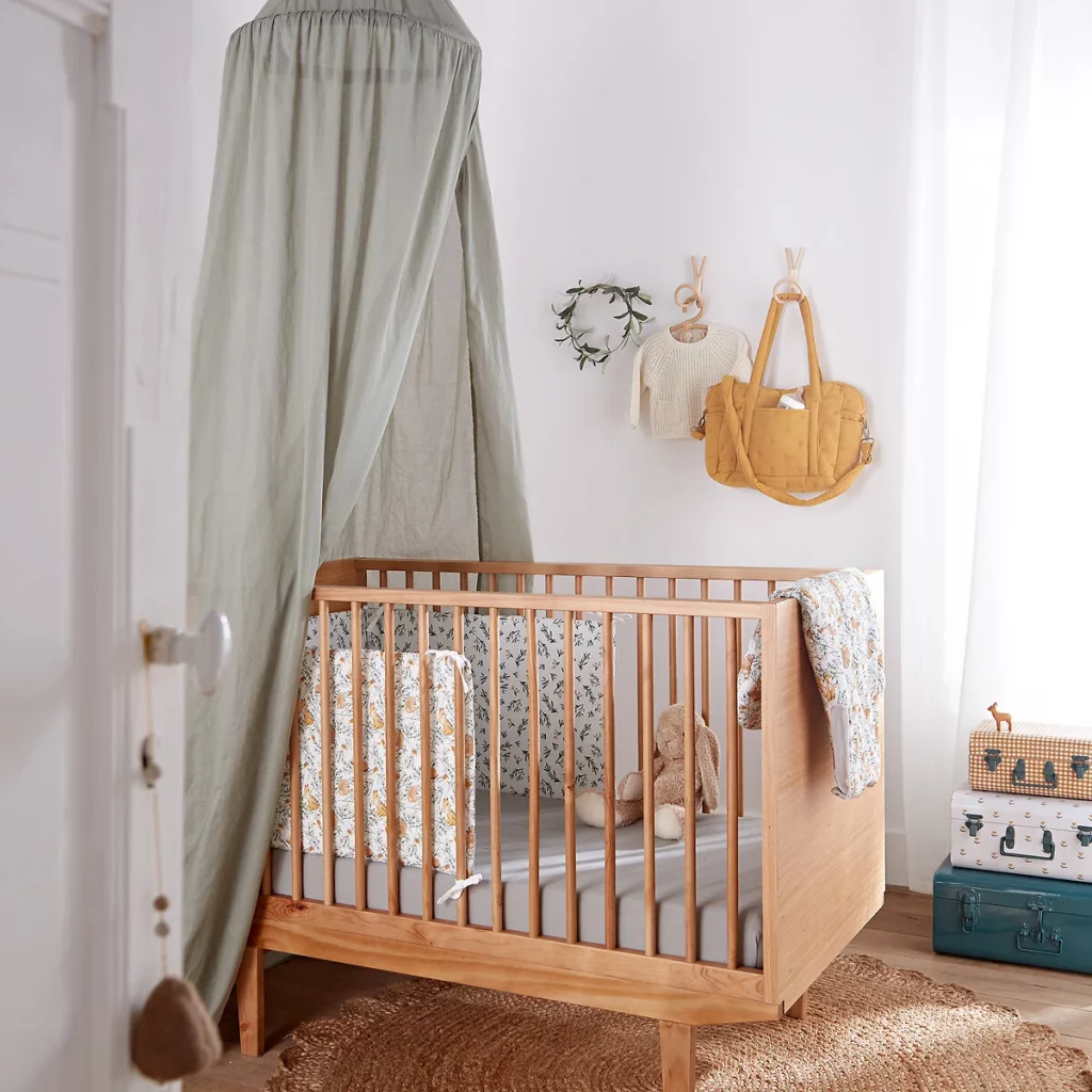 lit bebe vintage sommier