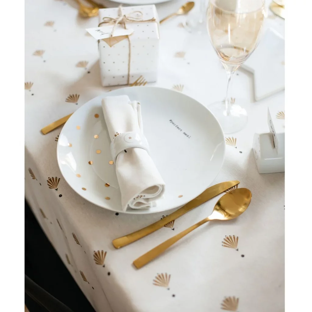 nappe deco table noel