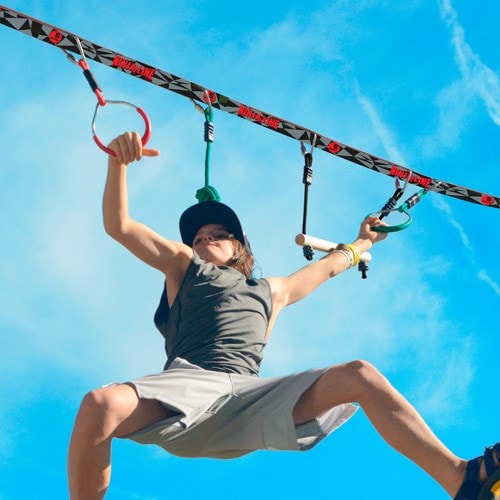 parcours ninja slackline