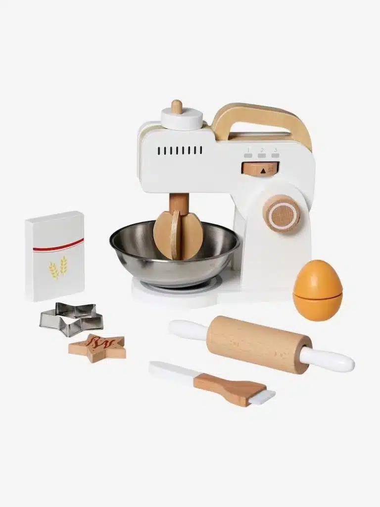 jouet en bois robot batteur set patisserie en bois fsc