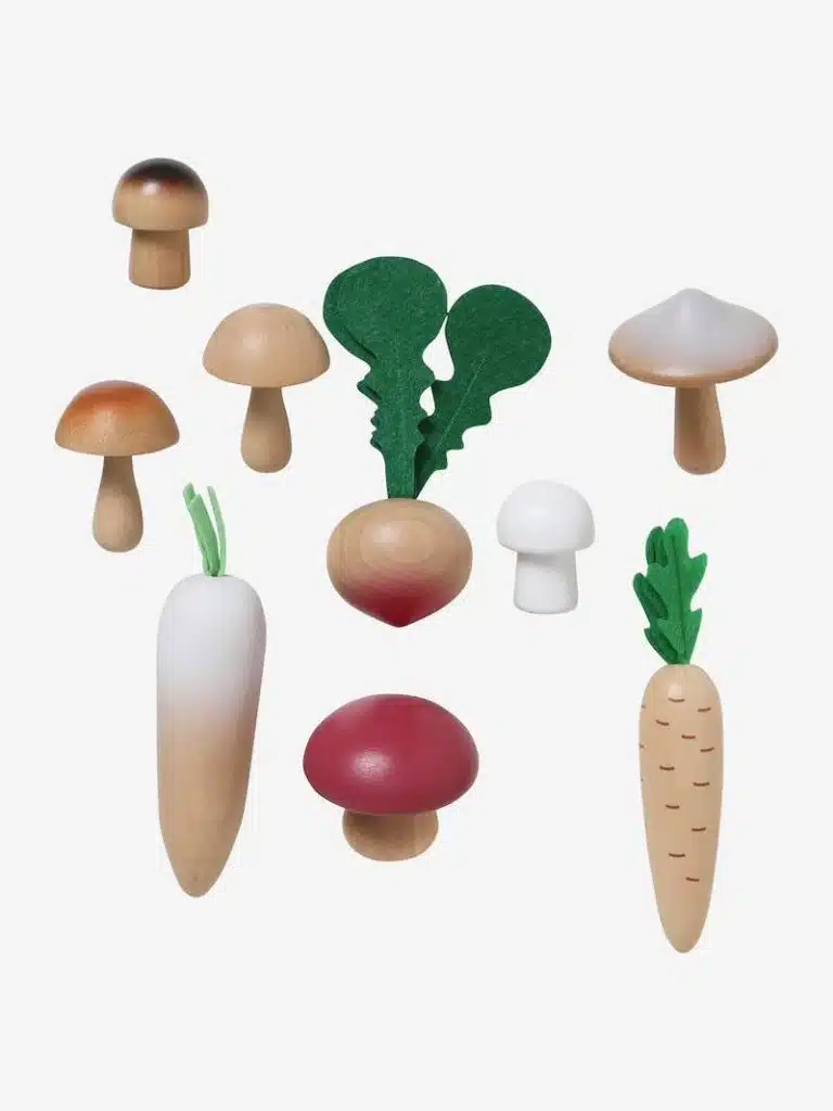 jouet en bois set de legumes en bois fsc
