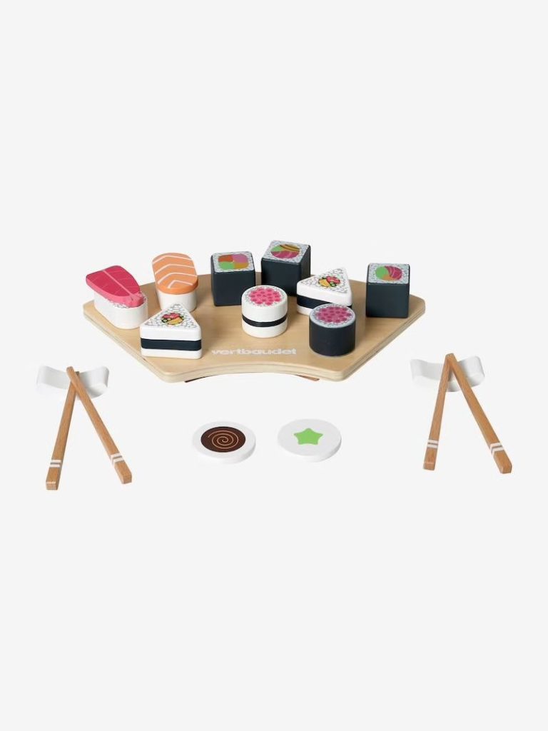 jouet en bois set sushis en bois fsc
