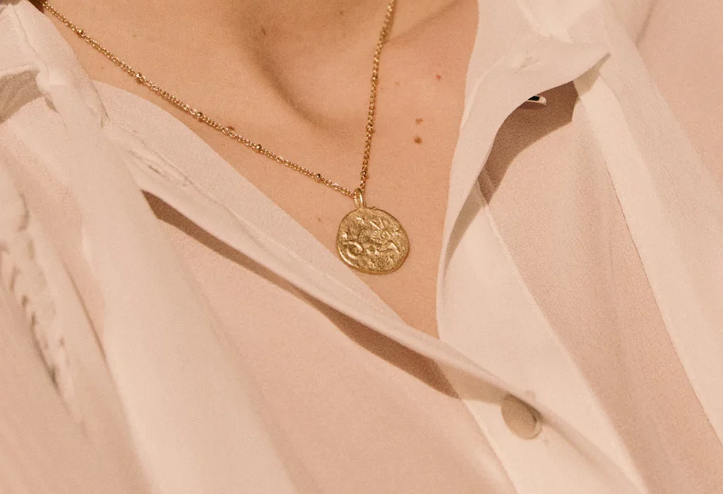 agape studio capricorn necklace jewelry gold x