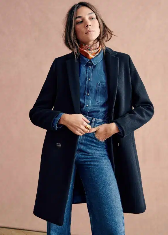 manteau chaud style femme sezane