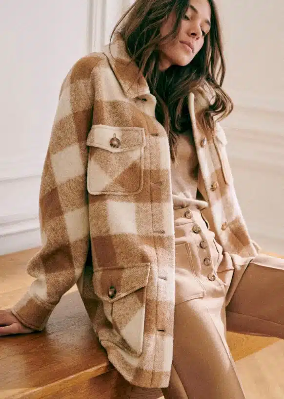 manteau chaud style femme sezane