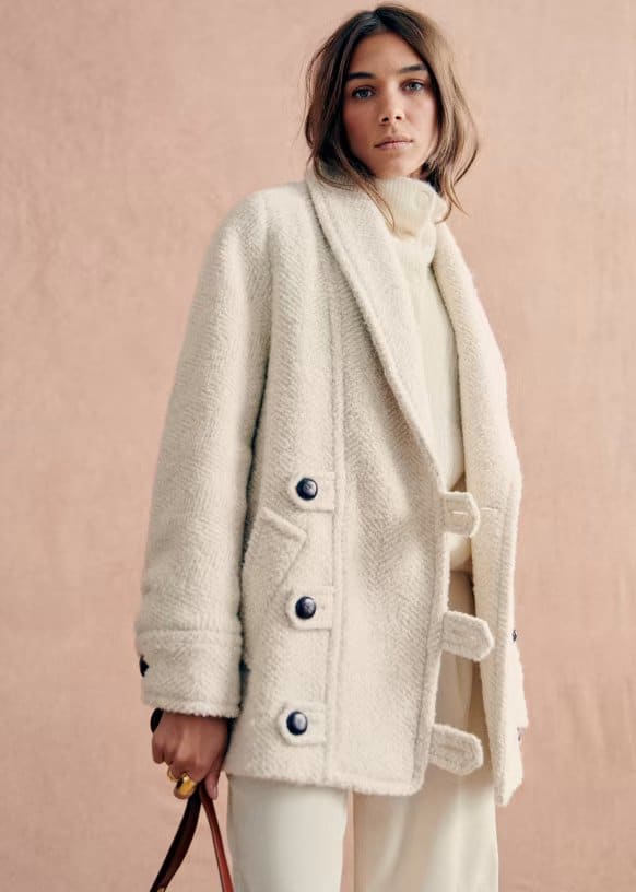 Un manteau chaud femme stylé et chic Laine et synthétique