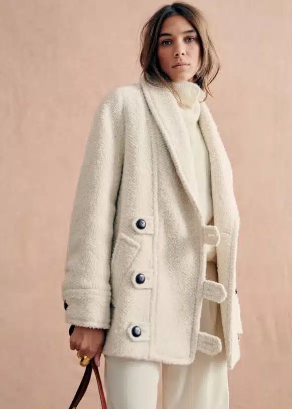 manteau chaud style femme sezane b