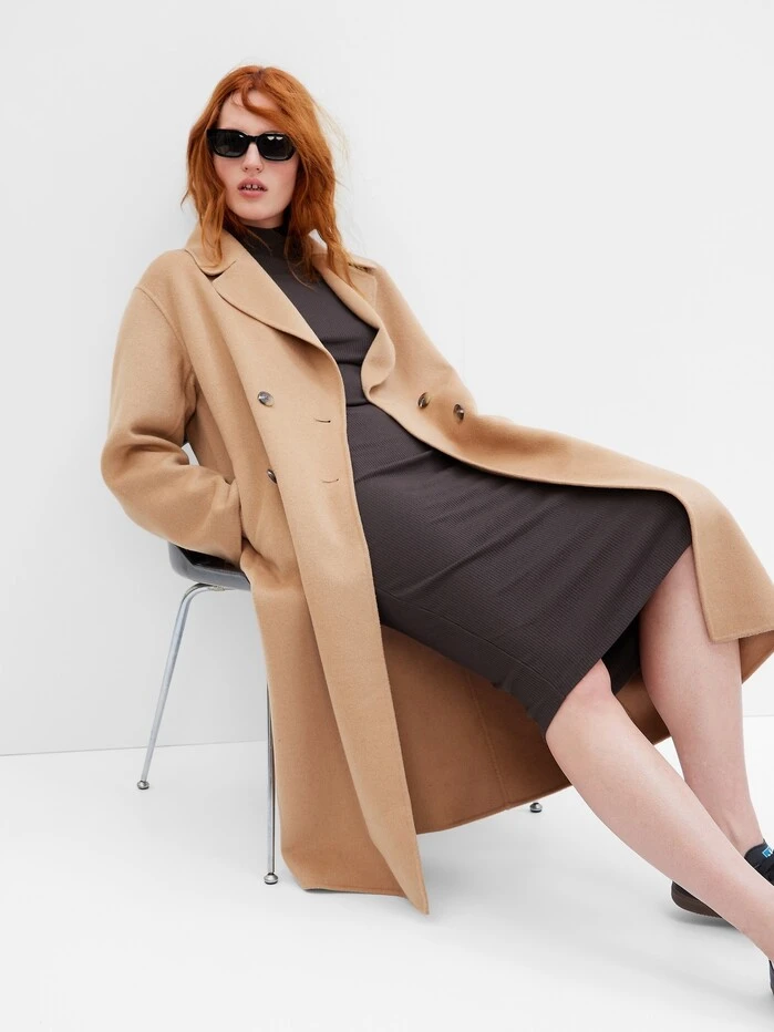 manteau femme chaud laine recyclee