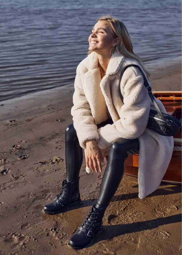 manteau fourrure peluche pas cher