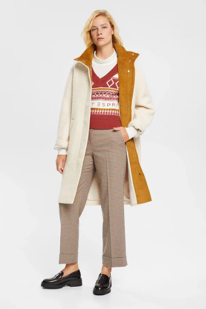 manteau laine femme esprit