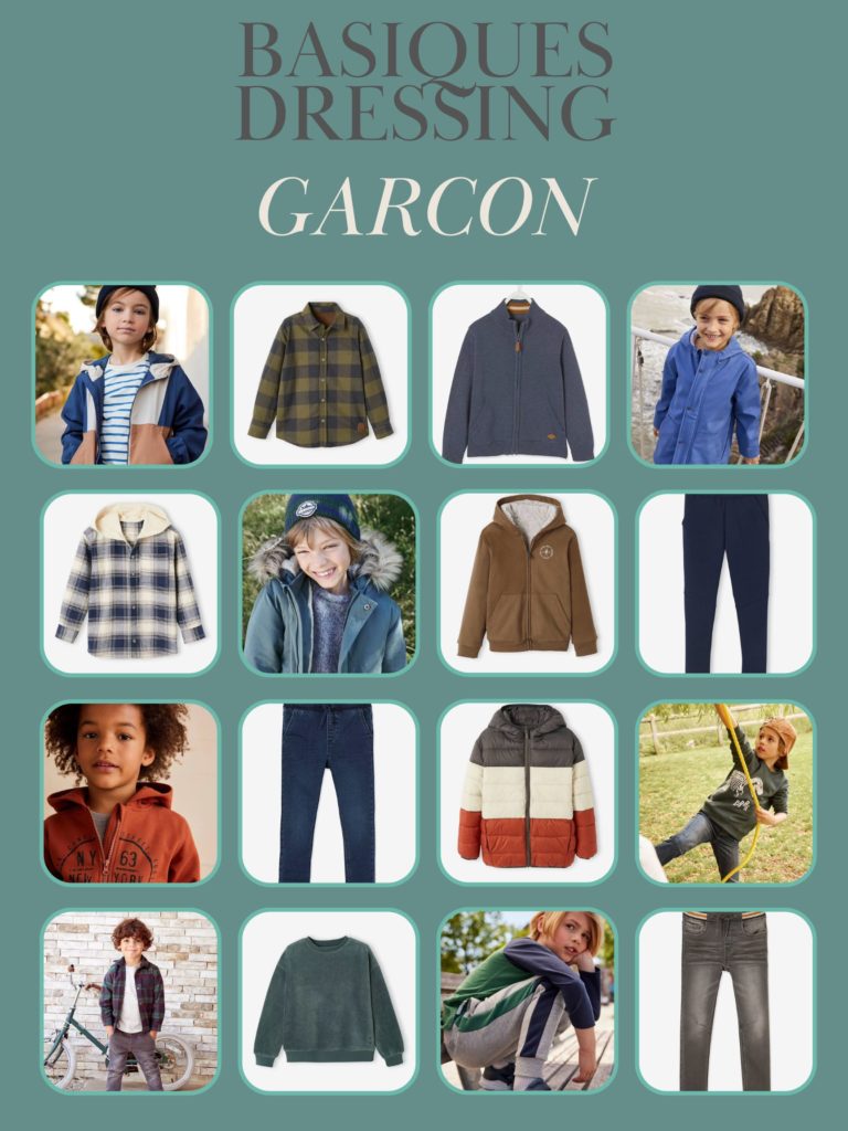 indispensables dressing garcon basiques garde robe