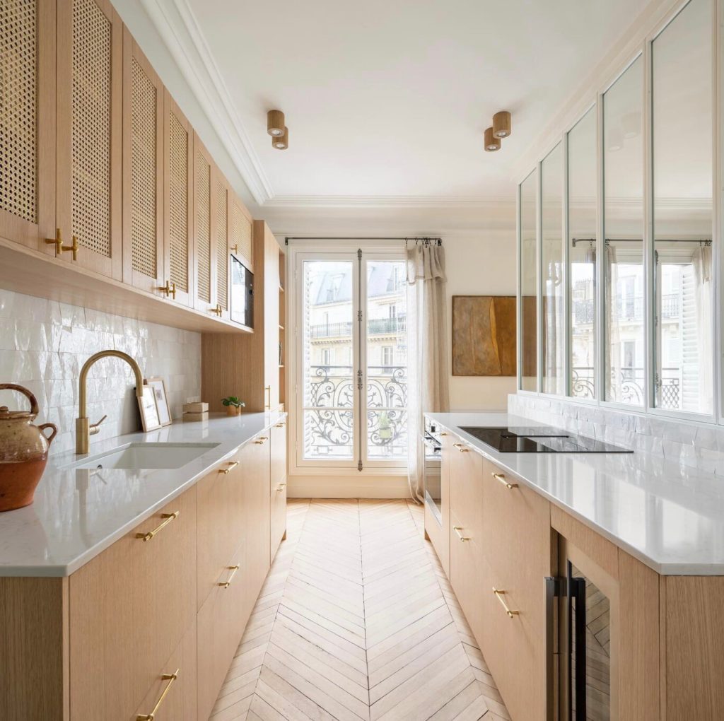 cuisine longueur bois verriere ikea plum