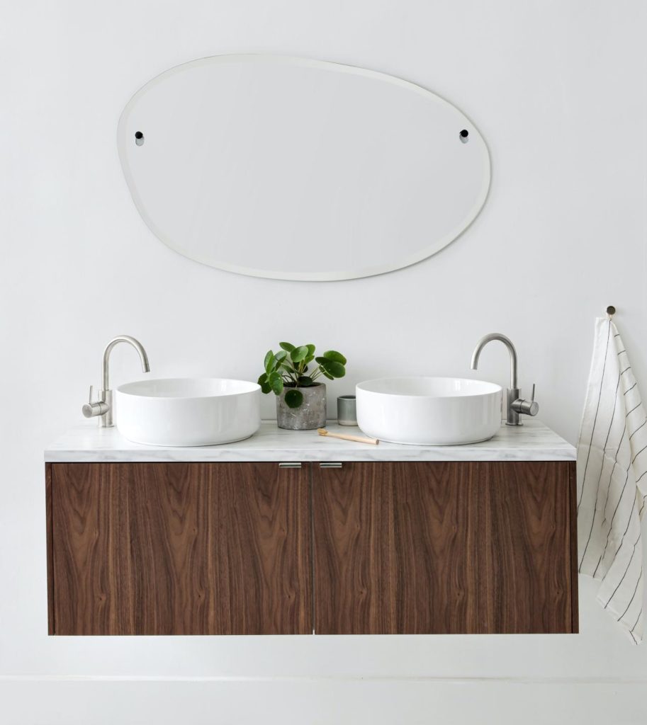 meuble double vasque suspendu ikea plum