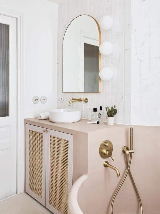 salle de bain cannage plum