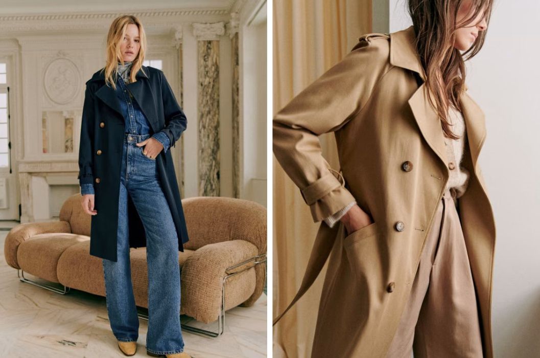 Trench femme moderne hotsell