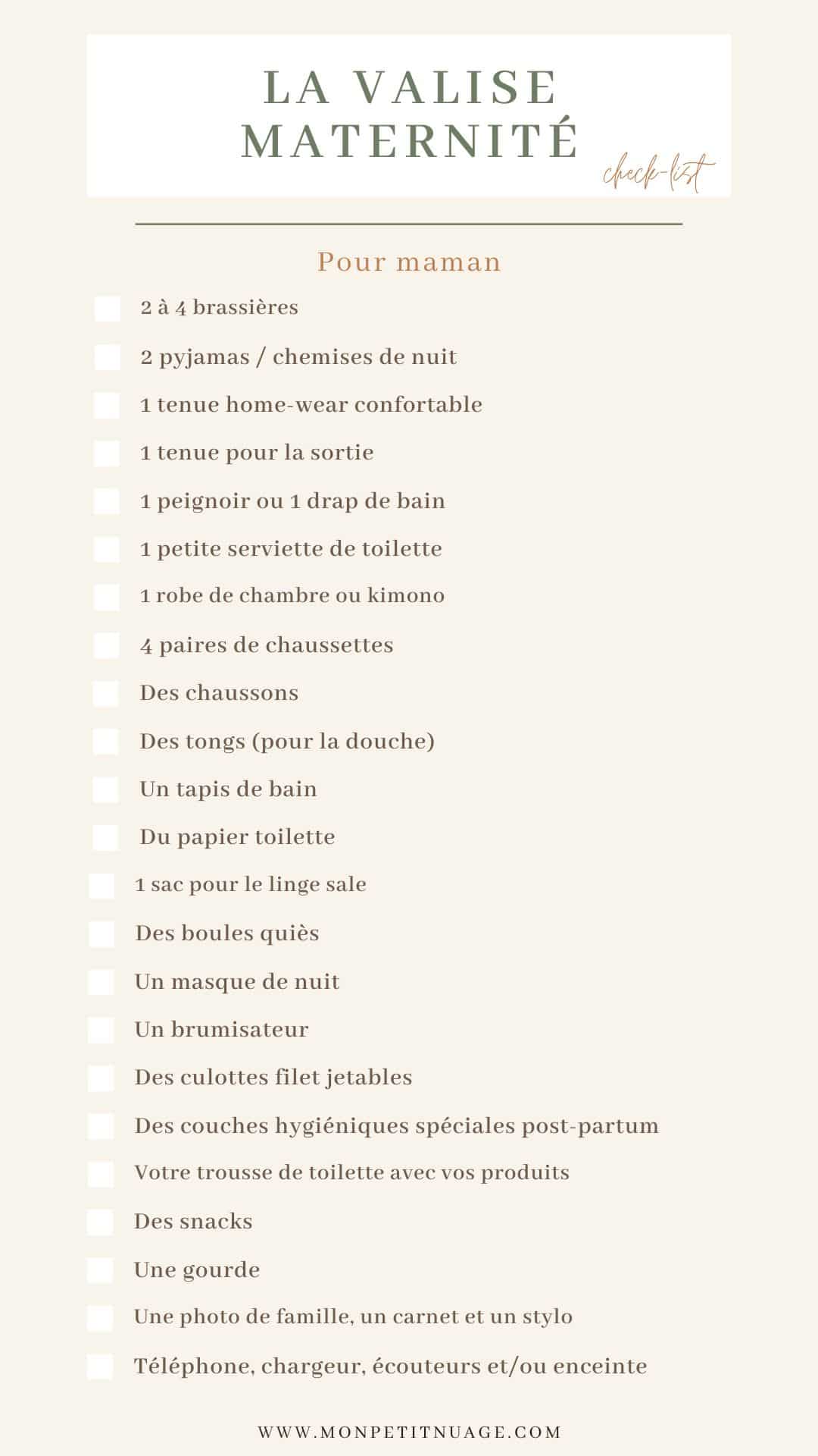 valise maternite maman bebe