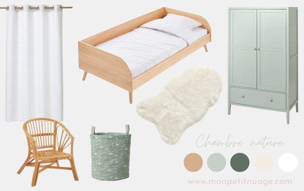 IDEE DECO CHAMBRE GARCON NATURE VERT