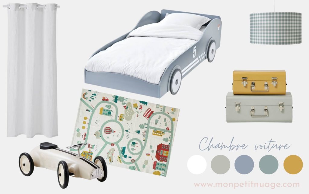 IDEE DECO CHAMBRE GARCON VOITURE VEHICULES