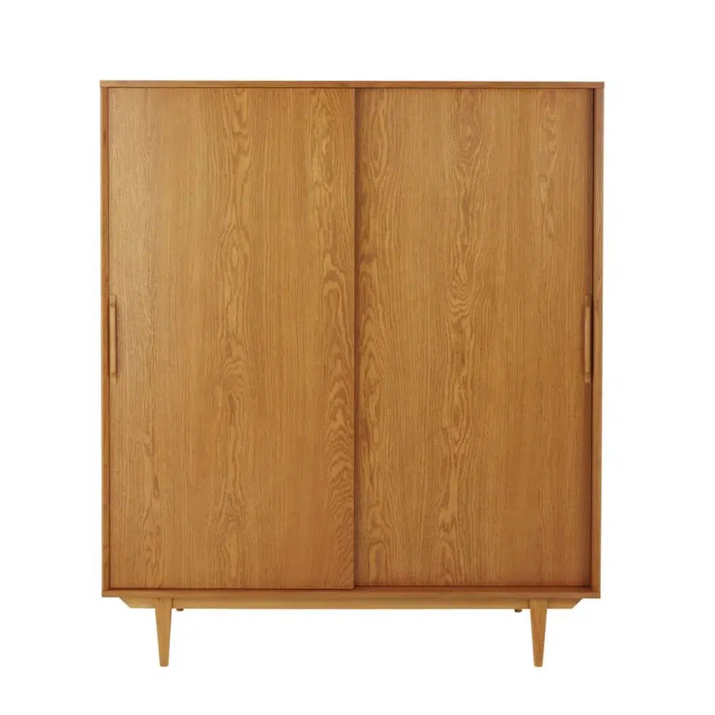 armoire portes coulissantes meuble vintage