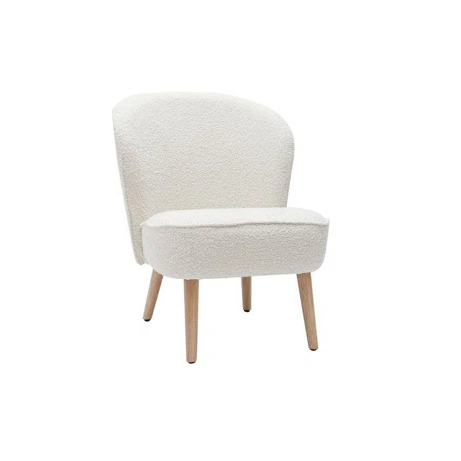 fauteuil crapaud vintage moderne bouclette