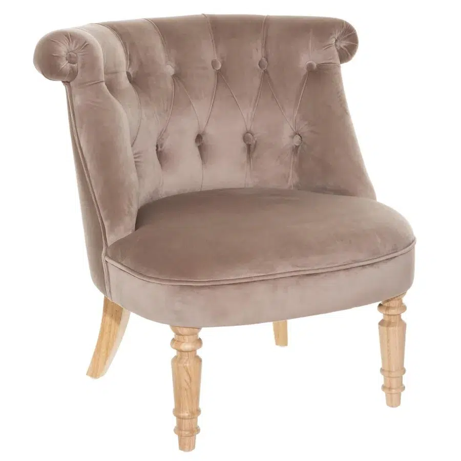 fauteuil crapaud vintage moderne velours