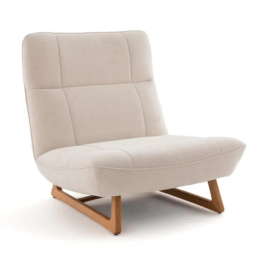 fauteuil vintage chene la redoute