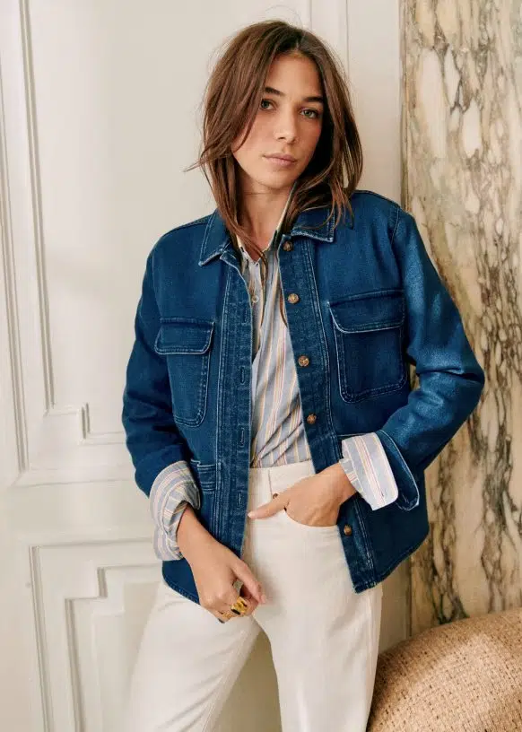 surchemise femme denim sezane