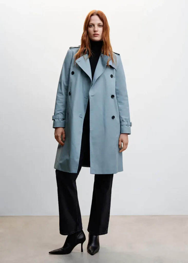 trench classique mi long