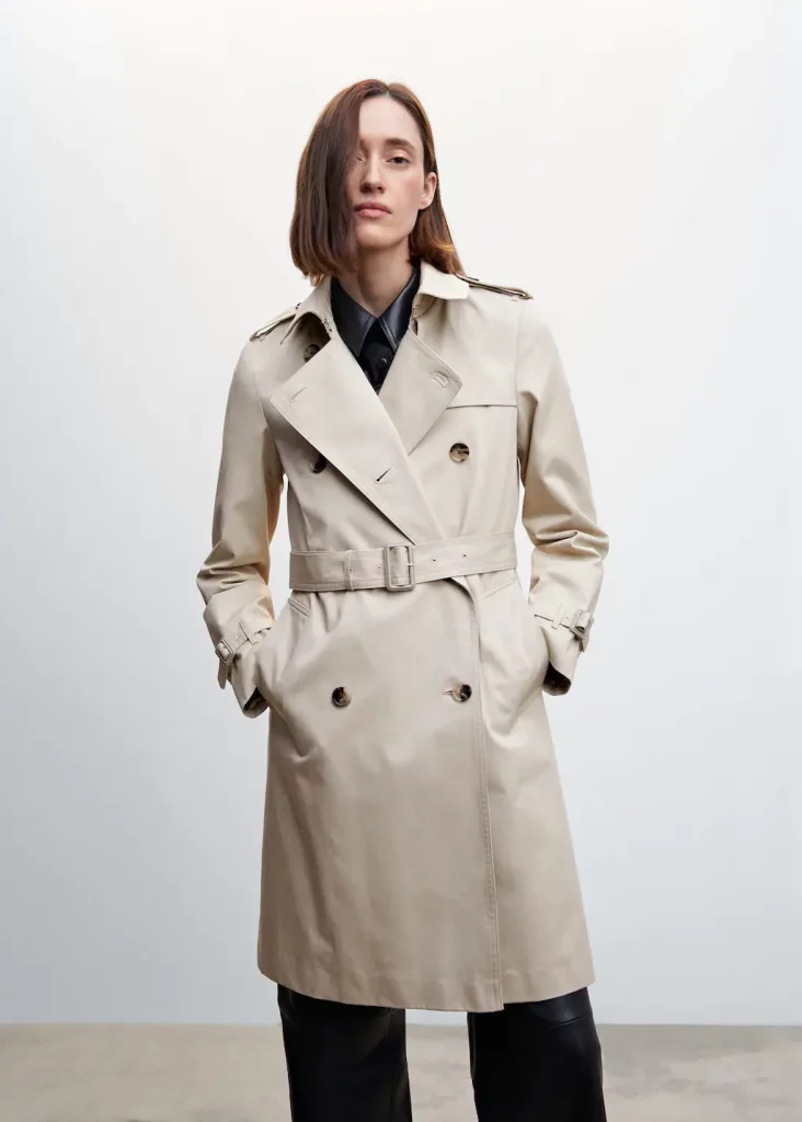 trench classique mi long