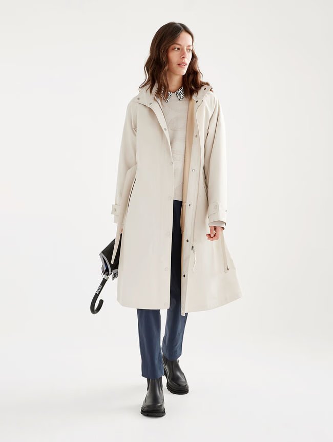 trench long impermeable aigle
