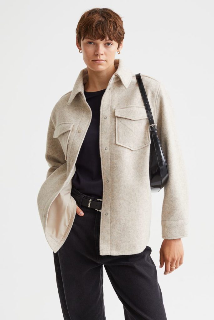 veste surchemise femme hm