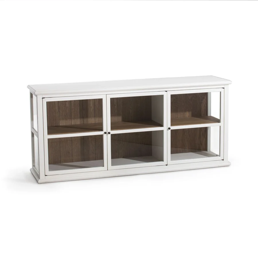 vitrine bois vintage